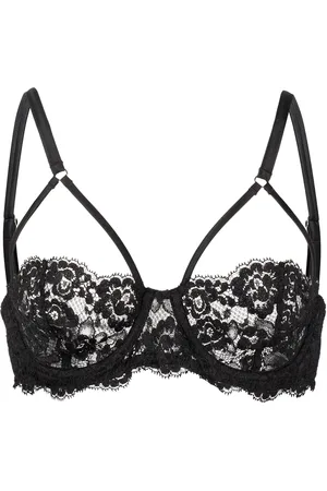 FLEUR DU MAL Foxy lace half-cup bra