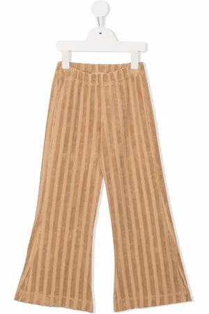 Longlivethequeen Textured-stripe flared trousers