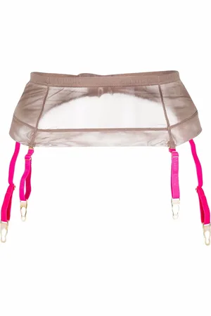 MAISON CLOSE Mesh garter belt