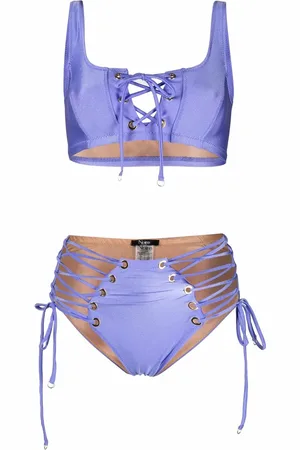 Noire Swimwear Lace-up two-piece bikini