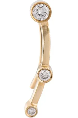SOPHIE BILLE BRAHE 24kt gold Calder Trois diamond earring