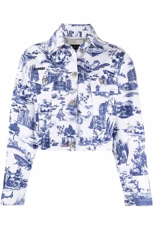Philipp Plein Baroque print denim jacket