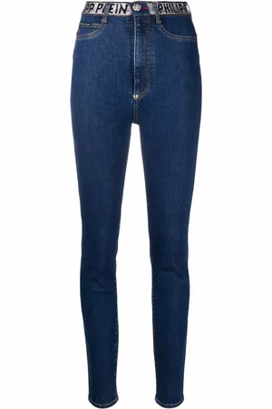 Philipp Plein Logo-embellished skinny-leg jeans