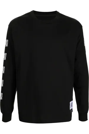 Fumito Ganryu Logo-patches long-sleeve T-shirt