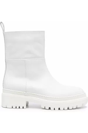 L'Autre Chose Lug sole almond-toe boots