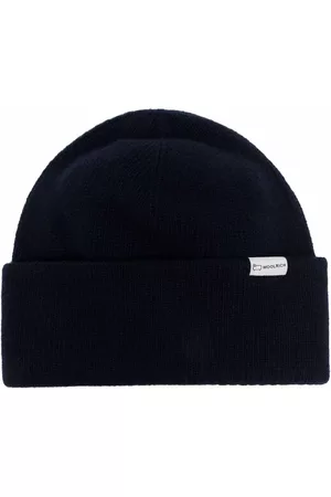 Woolrich Logo-patch knitted beanie