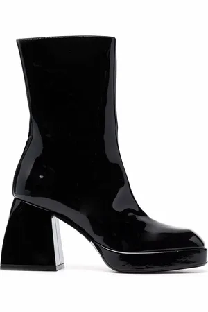 NODALETO High-shine ankle boots