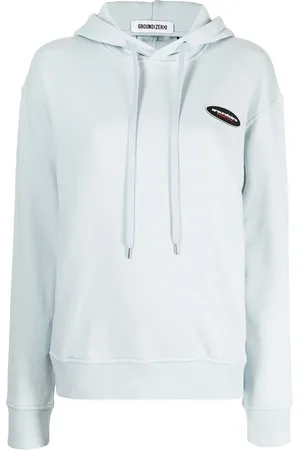 Ground Zero Logo-patch cotton hoodie