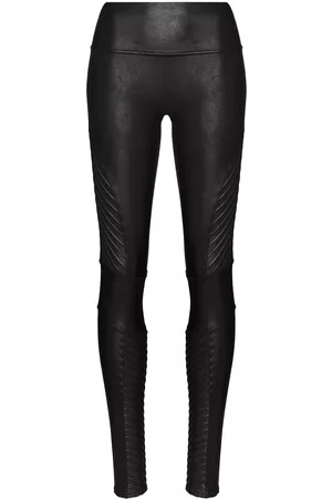 Spanx Faux-leather high-rise leggings