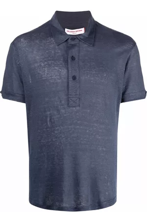 Orlebar Brown Polo Shirts - Short-sleeved linen polo shirt