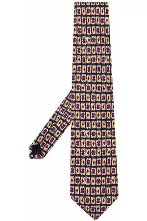 Prada Men Neckties - 1990s graphic-print silk tie