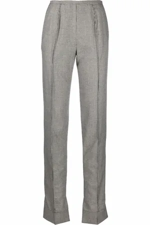 Gianfranco Ferré 1990s houndstooth-pattern high-waisted trousers
