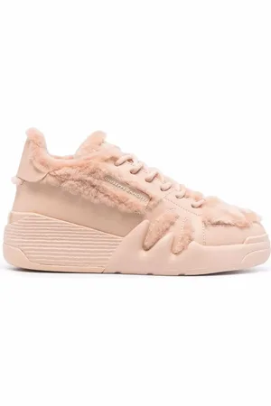 Giuseppe Zanotti Shearling-trim high-top sneakers