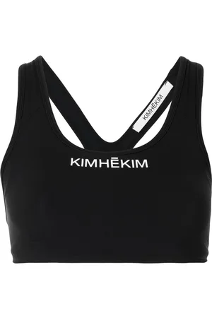 KIMHEKIM Logo-print racerback sports bra