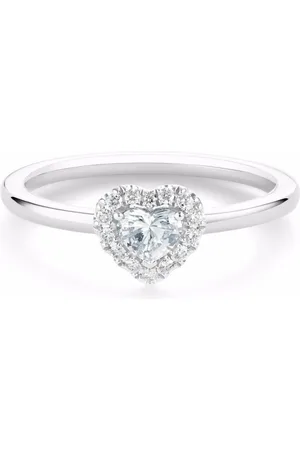 De Beers Platinum Aura heart-shaped diamond ring