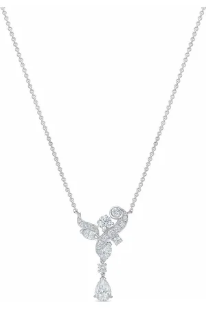 De Beers 18kt white gold Adonis Rose diamond pendant necklace