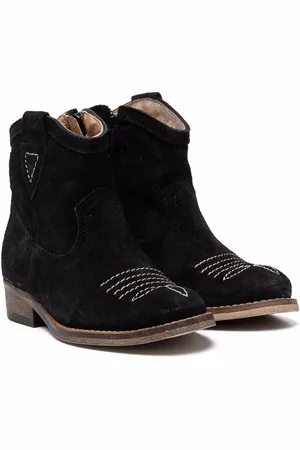 TWO CON ME BY PÈPÈ Signature-stitching ankle boots