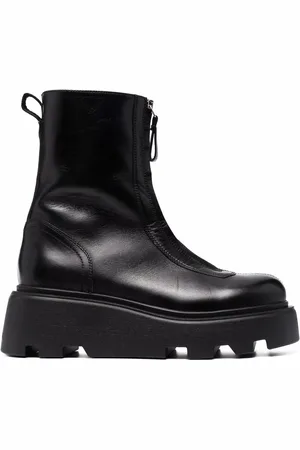 Premiata Zip-front chunky leather ankle boots