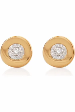 Monica Vinader Linear diamond stud earrings