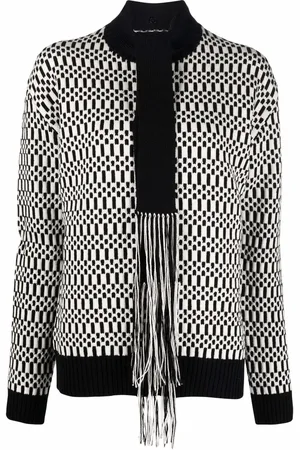 Jil Sander Scarf-detail patterned jumper