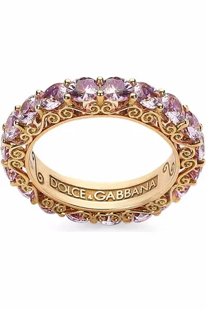Dolce & Gabbana 18kt yellow Heritage sapphire band ring
