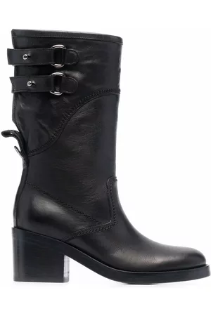 Buttero Buckled leather boots