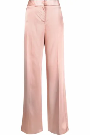 Alexander McQueen Satin-effect wide-leg trousers