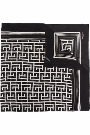 Balmain Monogram pattern scarf