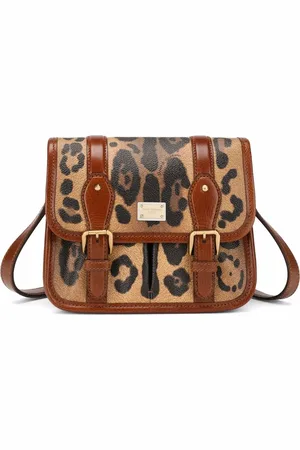 Dolce & Gabbana Small Crespo leopard-print messenger bag