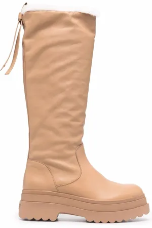 RED(V) Lye knee-length boots