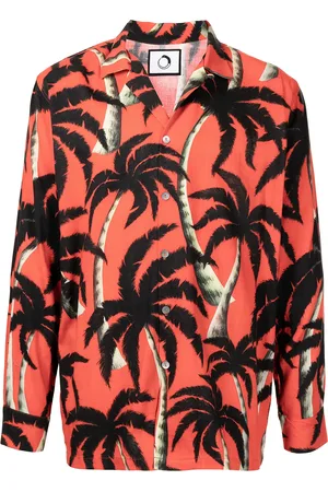 Endless Joy Palm tree-print tencel shirt