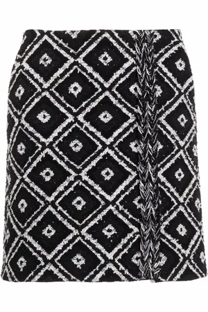 Karl Lagerfeld Boucle wrap mini skirt