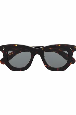 LESCA Ogre geometric-frame sunglasses
