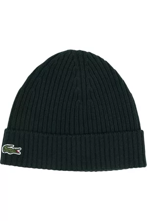 Lacoste Logo-patch ribbed beanie