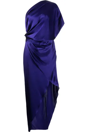 Michelle Mason Draped silk midi dress
