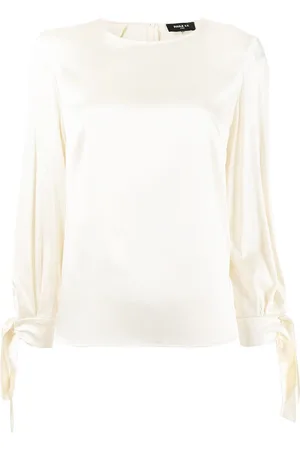 Paule Ka Long-sleeve silk blouse