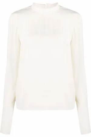 There Was One Extended-cuff high-neck blouse