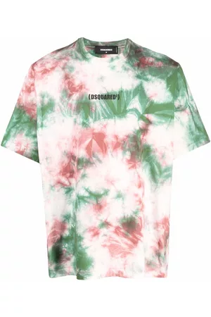 Dsquared2 Men Short Sleeve - Tie-dye print cotton T-Shirt