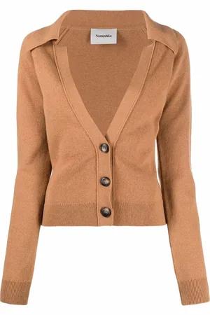 Nanushka Jodi rib-trimmed knitted cardigan