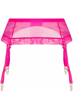 MAISON CLOSE Sheer garter belt