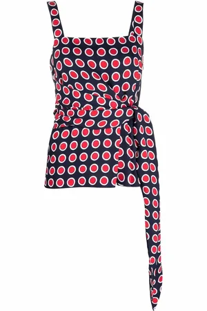 Moschino Polka-dot belted tank top