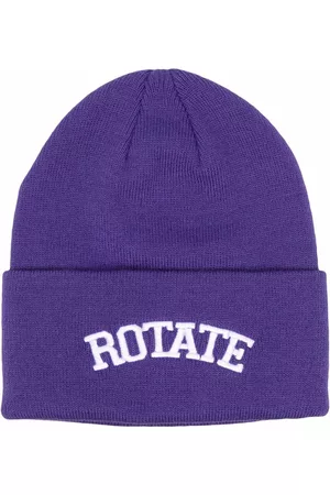 ROTATE Knitted logo beanie hat