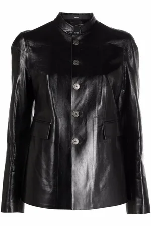 SAPIO Single-breasted leather jacket