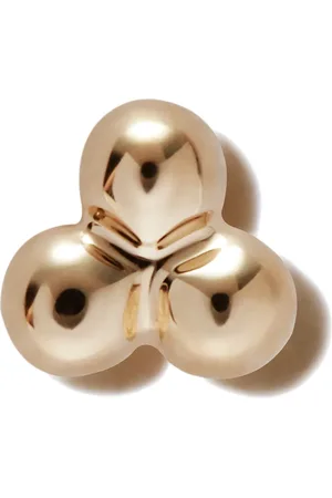 Maria Tash 18kt yellow Three Ball stud earring