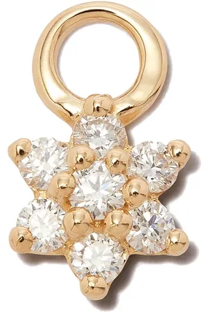 Maria Tash 18kt yellow flower diamond charm
