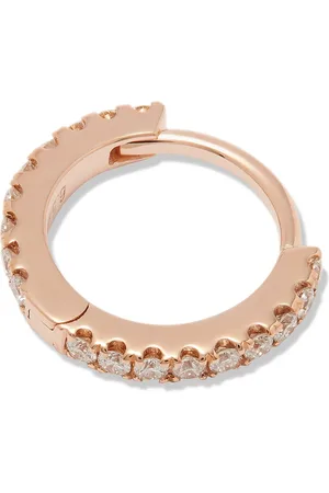 Maria Tash 18kt rose gold Eternity diamond pave single earring