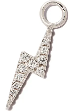Maria Tash 18kt white gold Lightning Bolt charm