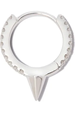 Maria Tash 18kt white Spike diamond earring