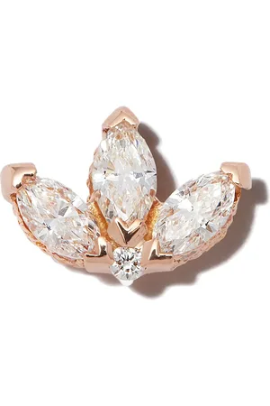 Maria Tash 18kt rose gold lotus diamond stud earring