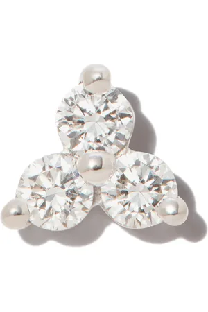 Maria Tash 18kt white Trinity stud earring